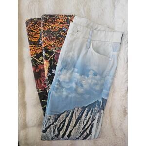 Mother Jeans High Waisted Looker Ankle Day In Paradise Sz 28 Vacation Statement